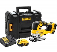 DeWalt DCS334P2 Лобзик аккум.в чем.TSTAK II(18V, 2*5.0Аh, пропил: дерево/металл: 135/10 мм,BL-motor)
