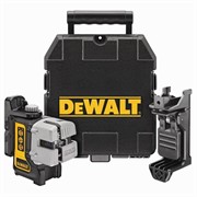 DeWalt DW089CG Нивелир лазерный с зеленым лучем в чем. (20 м, +/-0.3 мм/м, 3 луча: верт/гориз/крест)