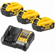DeWalt DCB1104P3 Набор: зарядное устройство DCB1104 (12V/18V) + аккумуляторы DCB184 (3*5.0Аh)