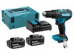 Аккум. ударная дрель-шуруповерт MAKITA LXT DHP 485 RTJ в кейсе