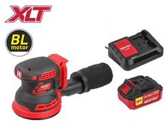 Аккум. эксцентриковая шлифмашина WORTEX COS 1218 E в кор. ALL1 XLT c акб и з/у в кор. БЕСЩЁТ., 18В