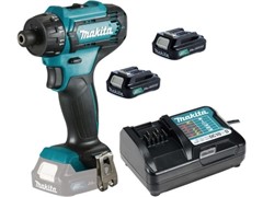 Аккум. шуруповерт MAKITA DF 033 DWAE в чем. (12.0 В, 2 акк., 2.0 А/ч Li-Ion, 2 скор., 35 Нм, шурупы до 8 мм) (DF033DWAE)