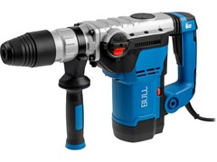 Перфоратор BULL BH 4002 в чем. 1250 Вт, 2-9 Дж, 40 мм, 3 реж. + 1 зуб., 1 сверло, SDS-max, рег. об. (вес 7 кг) (1333484)