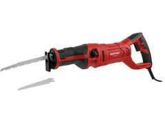 Сабельная пила WORTEX SR 2012 E в кор. + 2 пильных полотна 1200 Вт, дер. 210 мм, ход 30 мм, рег.об. (1200 Вт, дер.210 мм, алюм.20 мм, рег.об., маятник (1325584)