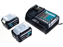 Аккумулятор BL1041B 4.0 Ah (2 шт) + зарядное DC10SB MAKITA в кейсе (197641-2) [1976412]