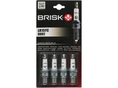 Свеча зажигания BRISK LR15YC в блистере (в одном блистере -4 свечи.)