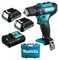 Аккум. дрель-шуруповерт MAKITA DF 333 DAX13 в чем. + набор бит D-31756(10 бит+держатель) (12.0 В, 2 акк., 2.0 А/ч Li-Ion, 2 скор., 30 Нм) - фото 193788