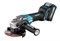 MAKITA GA013GM201 Углошлифмашина аккумуляторная в чемодане Makpac 4 (XGT BL 40В, 2x4.0Ач, зарядное DC40RA, 125 мм, 8500 об/мин, эл.тормоз, XPT, AFT, плавный пуск, антирестарт,нижняя кнопка) НОВИНКА - фото 207563