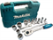 MAKITA B-65589 Набор головок в чемодане (23 предмета 1/2": трещотка, головки, удлинитель) - фото 210773