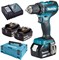 Аккум. дрель-шуруповерт MAKITA DDF 485 RFJ MAKPAC (18.0 В, 3 акк., 3.0 А/ч Li-Ion, 2 скор., 50 Нм,) (DDF485RF3J) - фото 214632