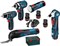 Bosch Аккумуляторная дрель-шуруповёрт GSR 10,8-2-LI + Мультишлифовальная машина GOP 10.8 V-Li  + угловой шуруповерт GWI 10.8 V-Li + ударный гайковерт GDR 10.8 V-Li АКЦИЯ!!! в чемодане L-BOXX 0615990cl2