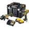 DeWalt DCK2020P2T Набор: Шуруповёрт DCD791+ УШМ DСG405 в TSTAK VI (18V, 2*5.0Ah, 70 Нм/125мм, BL) - фото 224565