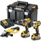 DeWalt DCK383P2T Набор: Шуруповёрт DCD796+ гайковёрт DCF887+УШМ DСG412 в TSTAK VI (18V, 2*5.0Ah) - фото 224609