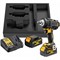 DeWalt DCF891P2G Гайковерт аккум. в кор. с вкладышем (18V, 2*5.0Ah, 1/2", 812 Нм, BL-motor) - фото 225114
