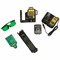 DeWalt DCE089D1G аккумуляторный лазерный нивелир, 12 В, зеленый луч, 35 м, с АКБ 2 Ач и ЗУ, в кейсе TSTAK - фото 225760