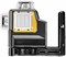 DeWalt DCE089D1R Нивелир лазерный с кр. лучем в чем. TSTAK (12V, 1*2.0Ah, 20 м, 3 луча, ± 0.3 мм/м) - фото 225767