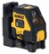 DeWalt DCLE14201RB Нивелир лазерный в сумке (30м, 1 КРАСН. луч, встроен. аккум., ± 0.3мм/м) - фото 226788
