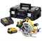DeWalt DCS570P2 Дисковая пила аккум. в TSTAK VI (18V, 2*5.0Ah, 184x16 мм, пропил: 64 мм, BL-motor) - фото 226843
