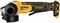 DeWalt DCG413B SOLO Угловая шлифмашина аккум в кор. (20V, 115 мм, 9000 об/мин, нижняя кнопка) - фото 227253