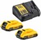 DeWalt DCK266D2 Набор: уд. шуруповерт DCD796 + гайковерт DCF887 в чем. DS150 (18V, 2*2.0Ah,70/205Нм) - фото 227338