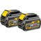DeWalt DCB132T2 Набор: зарядное устройство двухпортовое DCB132 (12/18V/54V) + аккумуляторы (2*6.0Аh) - фото 227573