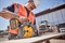 DeWalt DCS578NT SOLO Дисковая пила аккум. в чем.TSTAK (54В, 190*30мм, пропил: 67мм, Bl-мотор, 3.6кг) - фото 228037