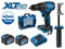 Аккум. дрель-шуруповерт BULL SR 1806 R-series Xcase XLTpro БЕСЩЕТ., Удар., 18 В, 80 Н*м, 2х6 А*ч - фото 233278