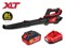 Аккум. воздуходувка WORTEX BB 1218-1 D XLT SET БЕСЩЁТ., 18В, 440-720 м.куб/ч, 92-152 км/ч